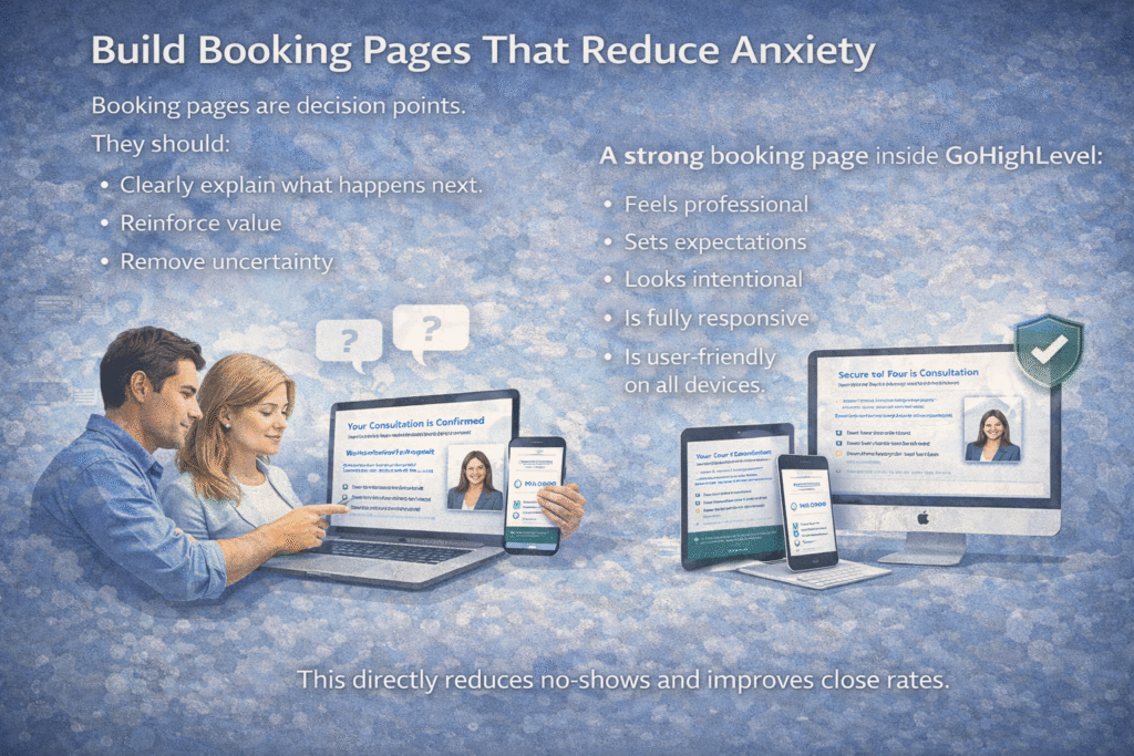 Build Booking Pages That Reduce Anxiety