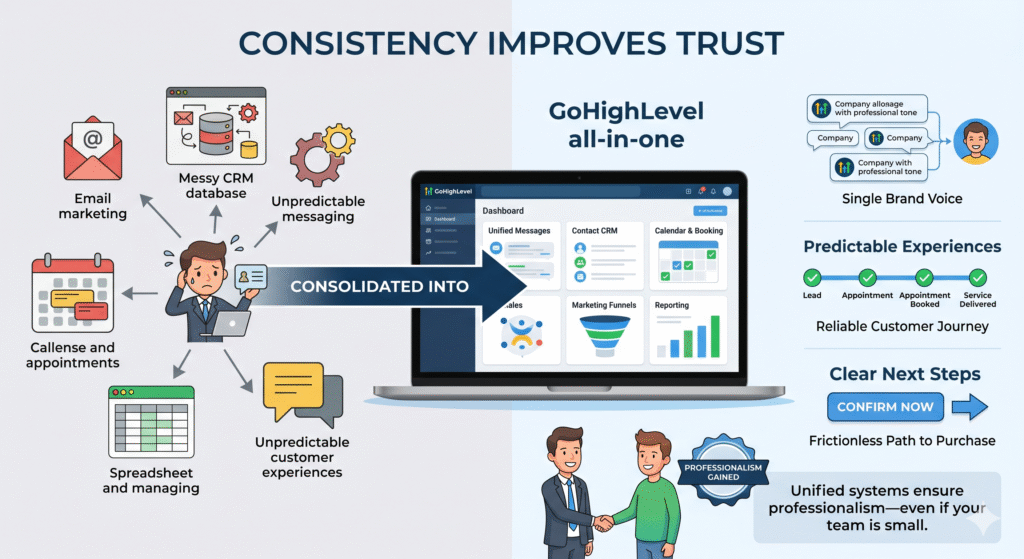 Consistency Improves Trust