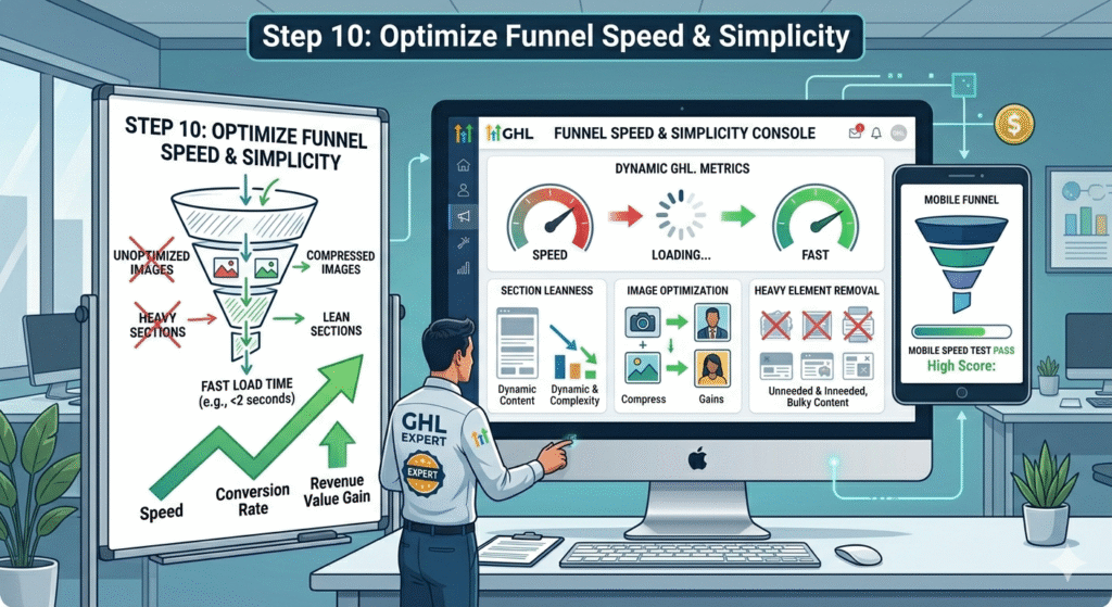 Step 10 Optimize Funnel Speed and Simplicity