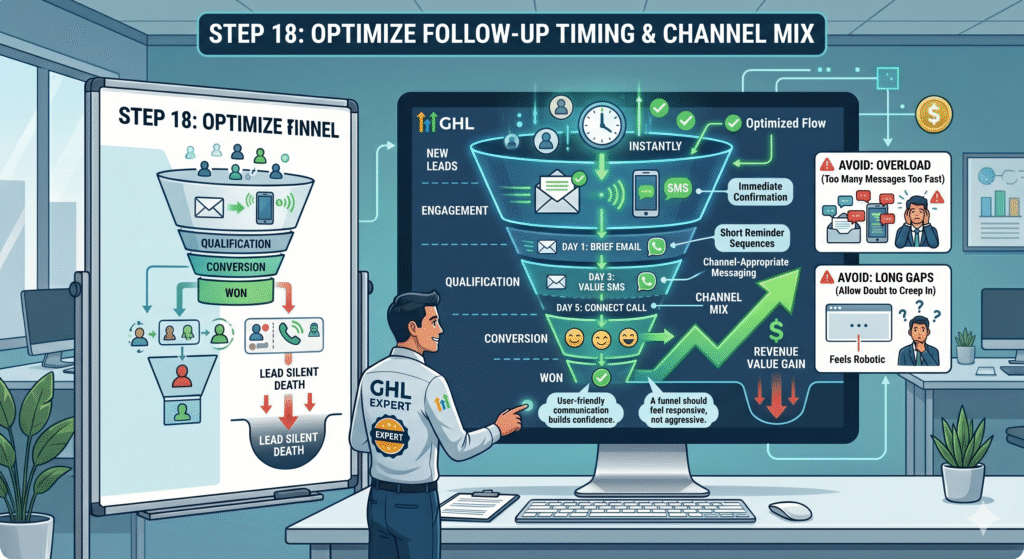 Step 18 Optimize Follow-Up Timing and Channel Mix