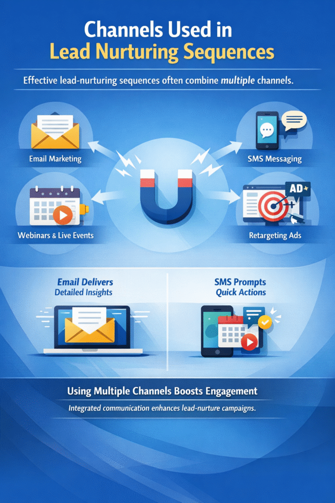 Channels Used in Lead Nurturing Sequences