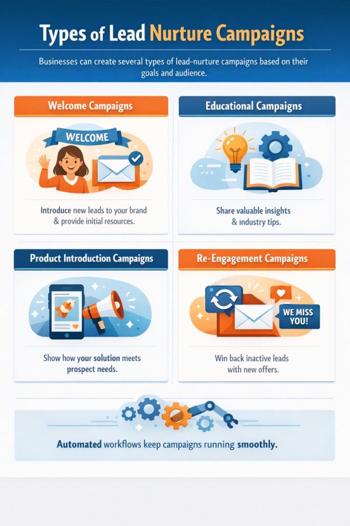 Types of Lead Nurture Campaigns