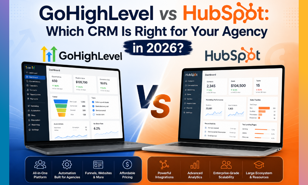 GoHighLevel vs HubSpot: Which CRM Is Right for Your Agency in 2026?