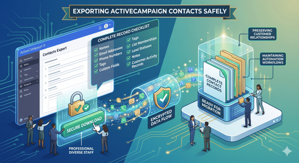 Exporting ActiveCampaign Contacts Safely