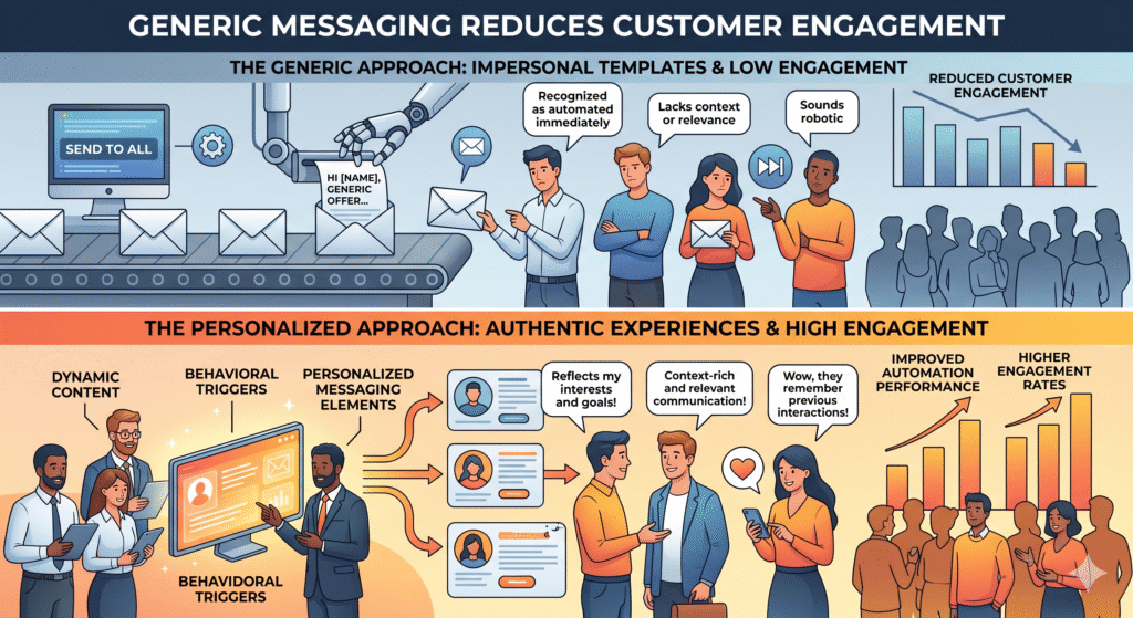Generic Messaging Reduces Customer Engagement
