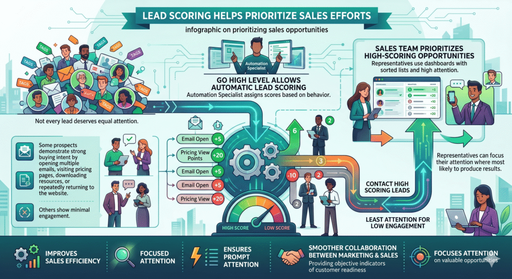 Lead Scoring Helps Prioritize Sales Efforts