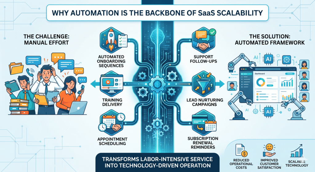 Why Automation Is the Backbone of SaaS Scalability