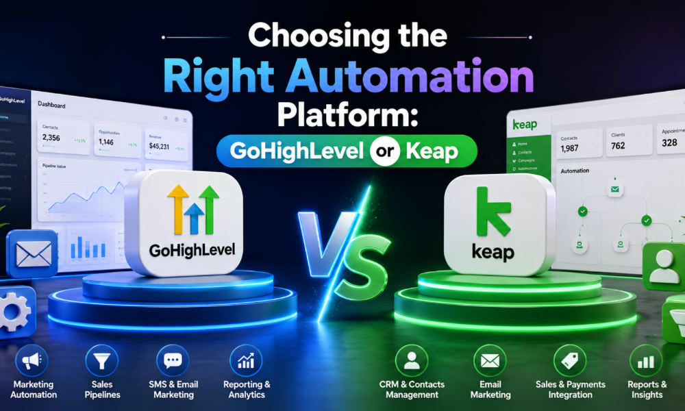 Choosing the Right Automation Platform: GoHighLevel or Keap