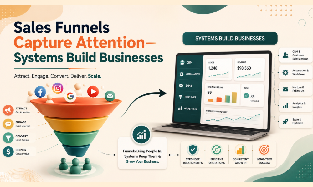 Sales Funnels Capture Attention—Systems Build Businesses