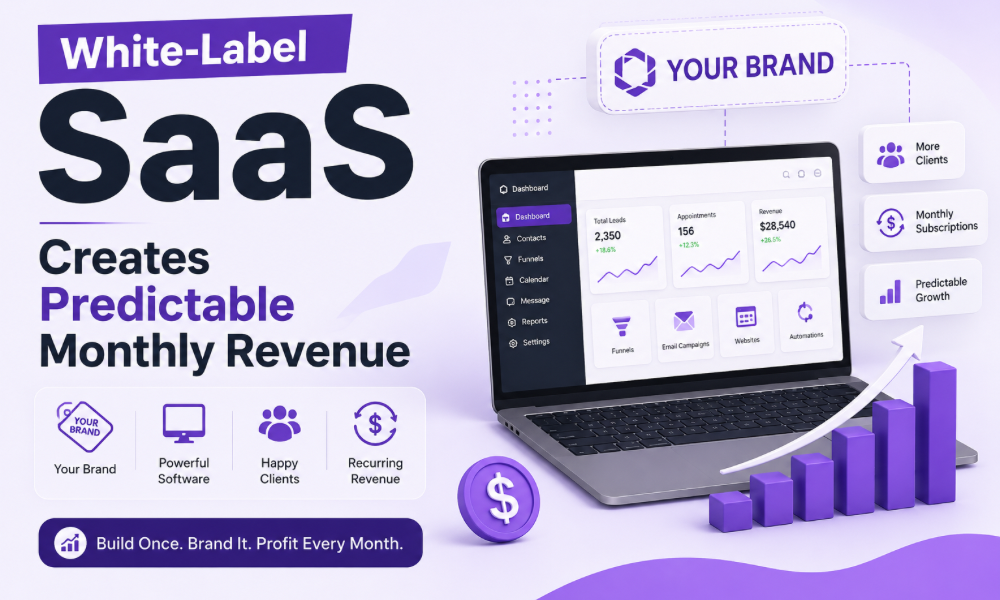 White-Label SaaS Creates Predictable Monthly Revenue