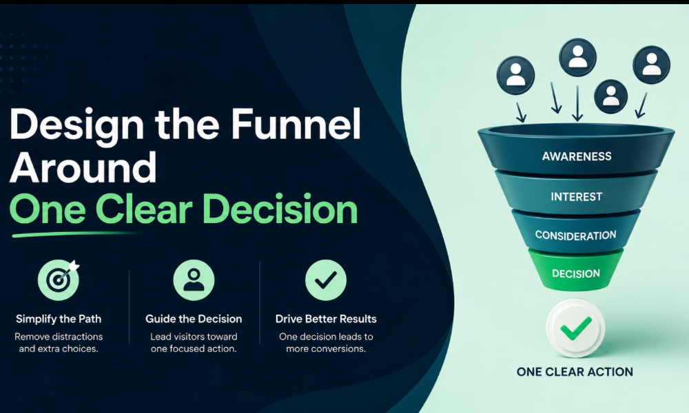 Design the Funnel Around One Clear Decision