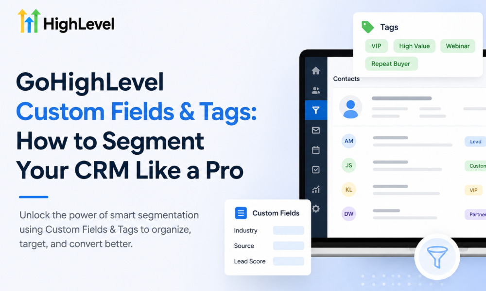 GoHighLevel Custom Fields & Tags: How to Segment Your CRM Like a Pro