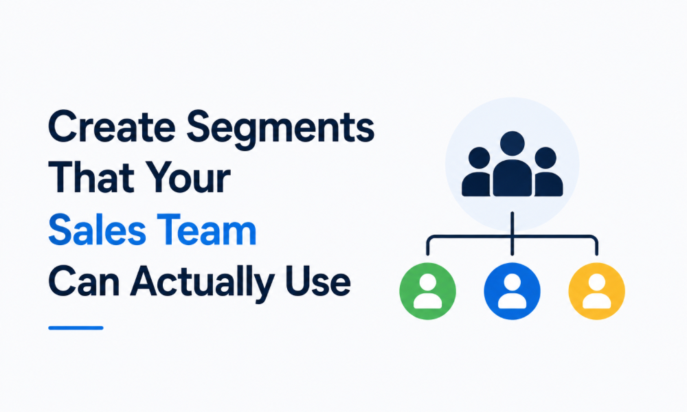 Create Segments That Your Sales Team Can Actually Use