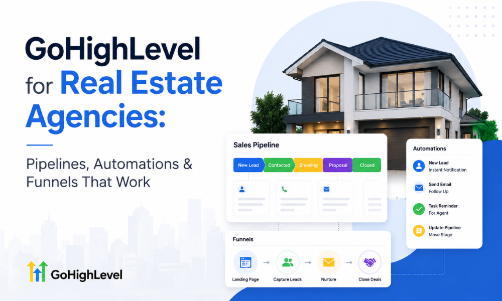 GoHighLevel for Real Estate Agencies: Pipelines, Automations & Funnels That Work