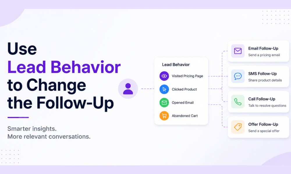 Use Lead Behavior to Change the Follow-Up