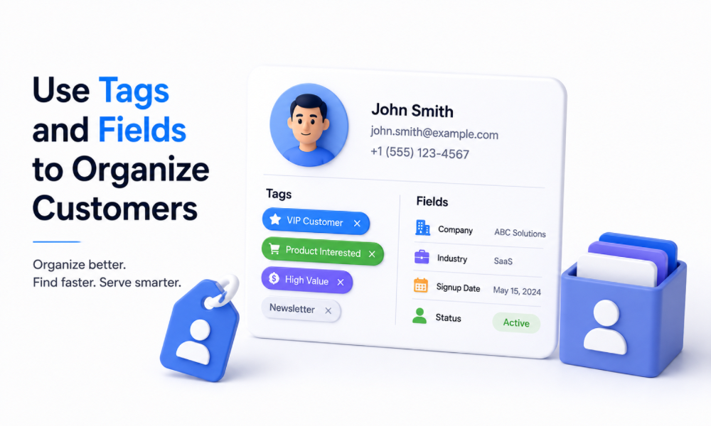 Use Tags and Fields to Organize Customers
