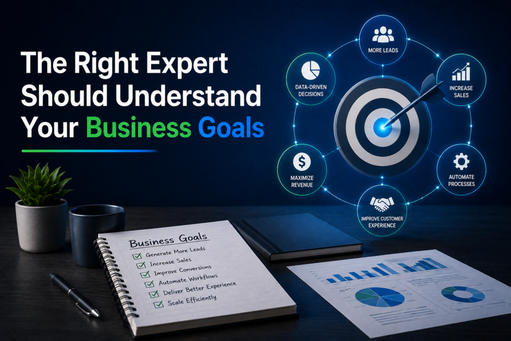 The Right Expert Should Understand Your Business Goals