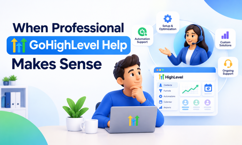 When Professional GoHighLevel Help Makes Sense