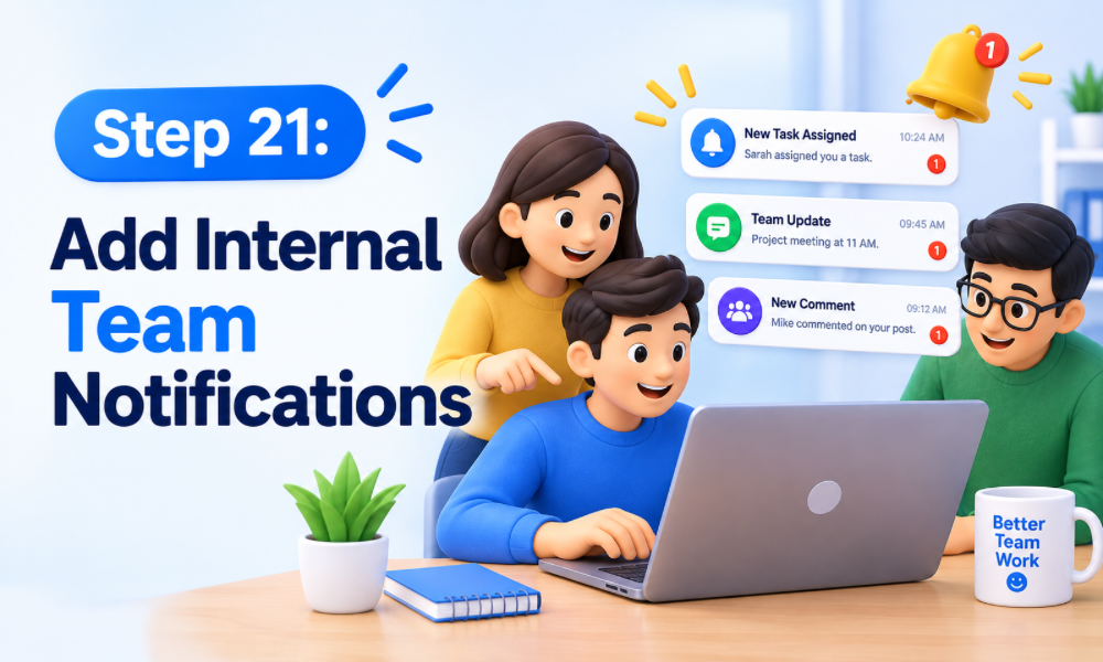 Step 21: Add Internal Team Notifications