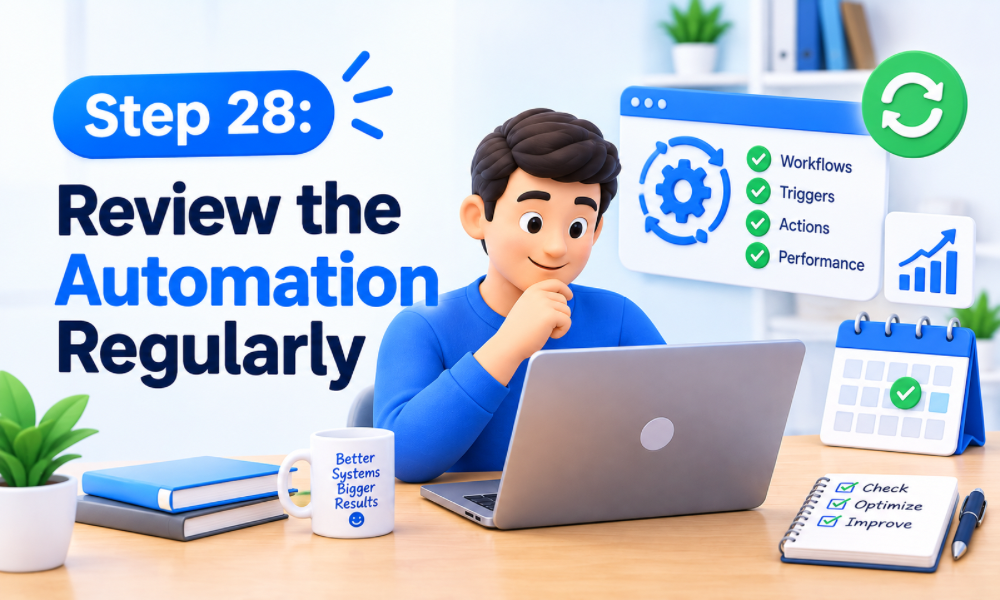 Step 28: Review the Automation Regularly