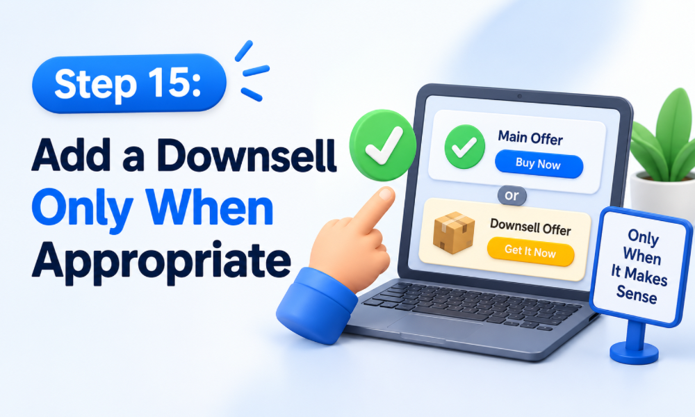 Step 15: Add a Downsell Only When Appropriate