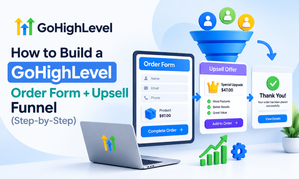 How to Build a GoHighLevel Order Form + Upsell Funnel (Step-by-Step)