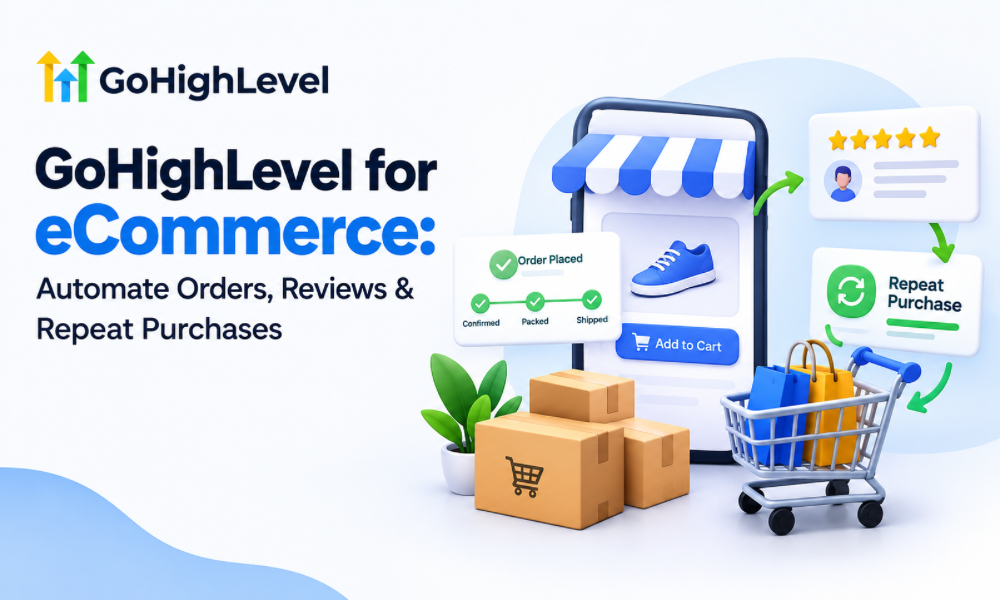 GoHighLevel for eCommerce: Automate Orders, Reviews & Repeat Purchases