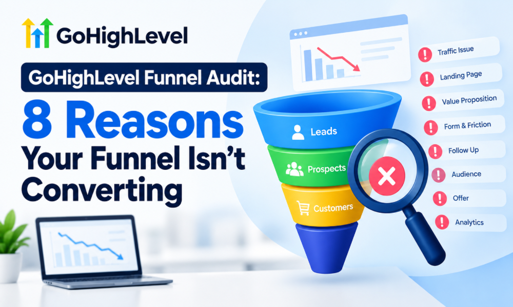 GoHighLevel Funnel Audit: 8 Reasons Your Funnel Isn't Converting