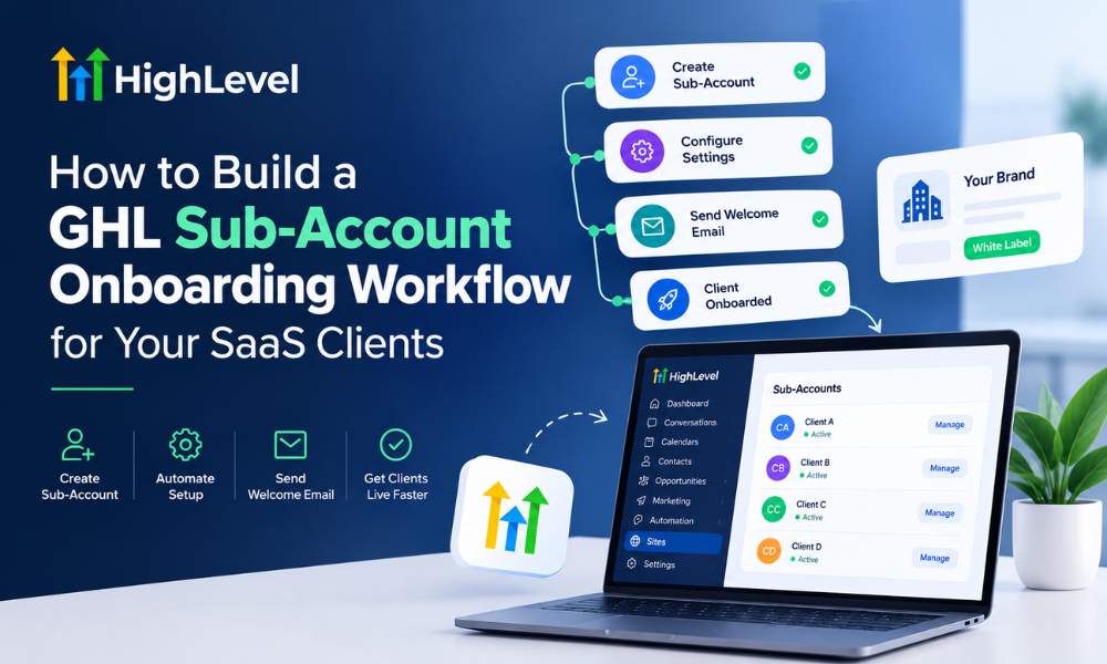 How to Build a GHL Sub-Account Onboarding Workflow for Your SaaS Clients