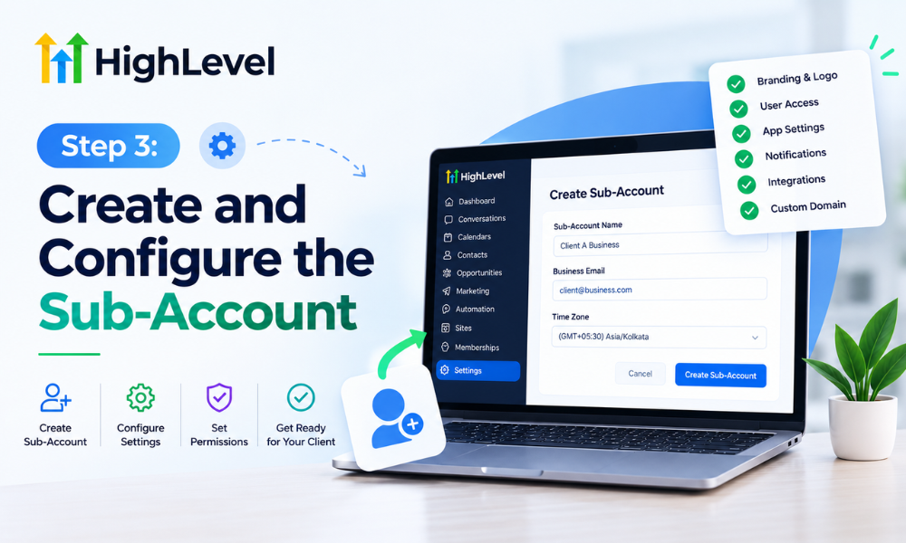Step 3: Create and Configure the Sub-Account